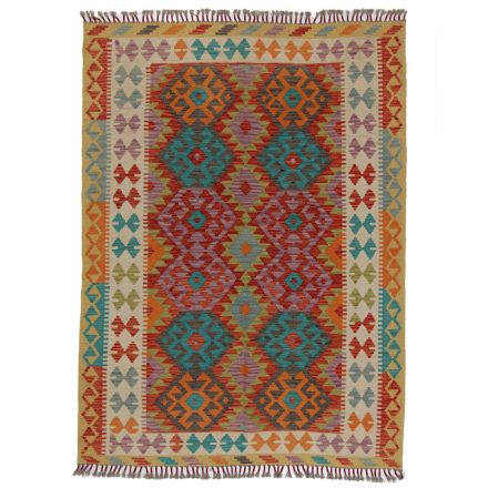 Kilim szőnyeg Chobi 208x153 kézi szövésű afgán gyapjú kilim