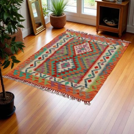 Kilim szőnyeg Chobi 103x146 kézi szövésű afgán gyapjú kilim
