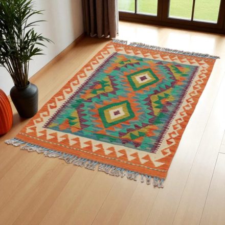 Kilim szőnyeg Chobi 81x125 kézi szövésű afgán gyapjú kilim