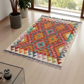   Kézi szövésű Kilim szőnyeg Chobi 120x81 kézi szövésű etnikai kilim