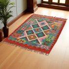 Kilim szőnyeg Chobi 125x87 kézi szövésű afgán gyapjú kilim