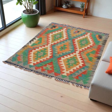 Chobi Kilim szőnyeg 144x107 kézi szövésű gyapjú kilim