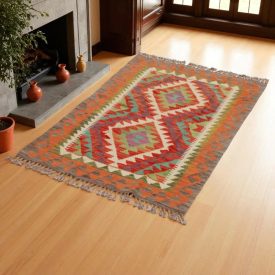   Kilim szőnyeg Chobi 83x126 kézi szövésű afgán gyapjú kilim
