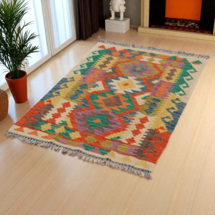 Kilim szőnyeg Chobi 83x128 kézi szövésű afgán gyapjú kilim