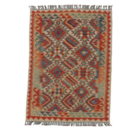 Chobi Kilim szőnyeg 115x156 kézi szövésű afgán gyapjú kilim