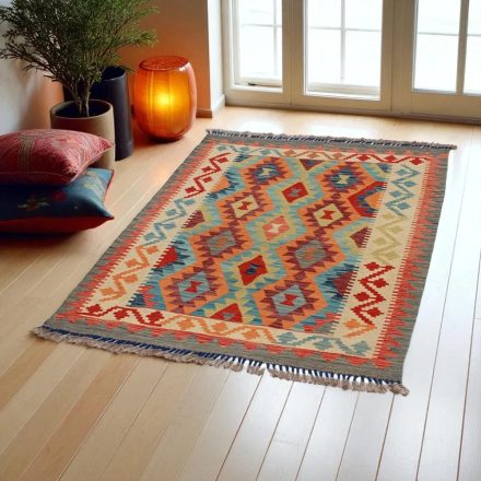 Chobi Kilim szőnyeg 150x105 kézi szövésű gyapjú kilim