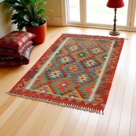   Kézi szövésű Kilim szőnyeg Chobi 147x101 kézi szövésű etnikai kilim