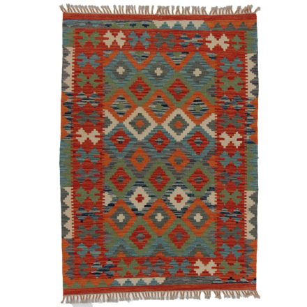 Chobi Kilim szőnyeg 105x147 kézi szövésű afgán gyapjú kilim