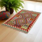 Kilim szőnyeg Chobi 100x151 kézi szövésű afgán gyapjú kilim