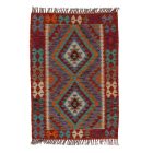Kilim szőnyeg Chobi 89x125 kézi szövésű afgán gyapjú kilim