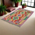 Kilim szőnyeg Chobi 83x124 kézi szövésű afgán gyapjú kilim