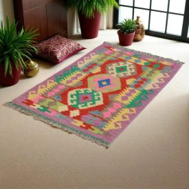   Kilim szőnyeg Chobi 83x124 kézi szövésű afgán gyapjú kilim