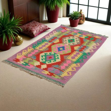 Kilim szőnyeg Chobi 83x124 kézi szövésű afgán gyapjú kilim