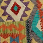 Chobi Kilim szőnyeg 118x88 kézi szövésű afgán gyapjú kilim