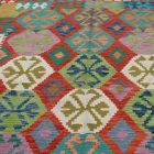 Kilim szőnyeg Chobi 202x288 kézi szövésű afgán gyapjú kilim