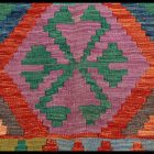 Kilim szőnyeg Chobi 202x288 kézi szövésű afgán gyapjú kilim