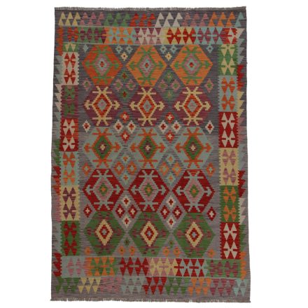 Kilim szőnyeg Chobi 257x176 kézi szövésű afgán gyapjú kilim