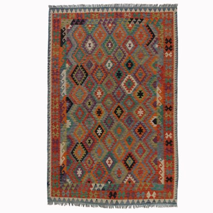 Kilim szőnyeg Chobi 202x306 kézi szövésű afgán gyapjú kilim