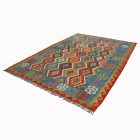 Kilim szőnyeg Chobi 211x302 kézi szövésű afgán gyapjú kilim