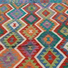Kilim szőnyeg Chobi 211x302 kézi szövésű afgán gyapjú kilim
