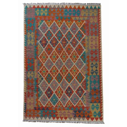 Kilim szőnyeg Chobi 201x294 kézi szövésű afgán gyapjú kilim