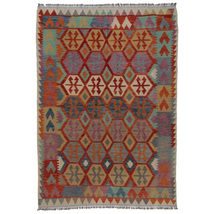 Kilim szőnyeg Chobi 203x287 kézi szövésű afgán gyapjú kilim