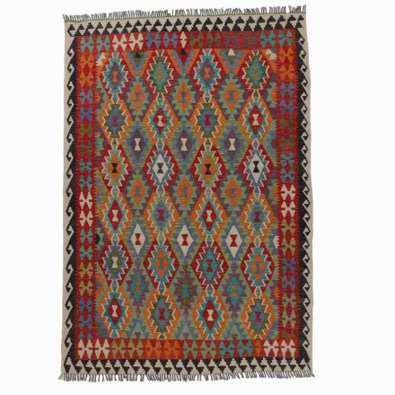 Kilim szőnyeg Chobi 205x298 kézi szövésű afgán gyapjú kilim