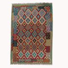 Kilim szőnyeg Chobi 205x293 kézi szövésű afgán gyapjú kilim