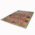 Kilim szőnyeg Chobi 205x293 kézi szövésű afgán gyapjú kilim