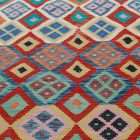 Kilim szőnyeg Chobi 205x293 kézi szövésű afgán gyapjú kilim