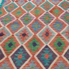 Kilim szőnyeg Chobi 207x300 kézi szövésű afgán gyapjú kilim
