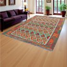 Kilim szőnyeg Chobi 209x303 kézi szövésű afgán gyapjú kilim
