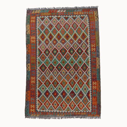 Kilim szőnyeg Chobi 209x303 kézi szövésű afgán gyapjú kilim