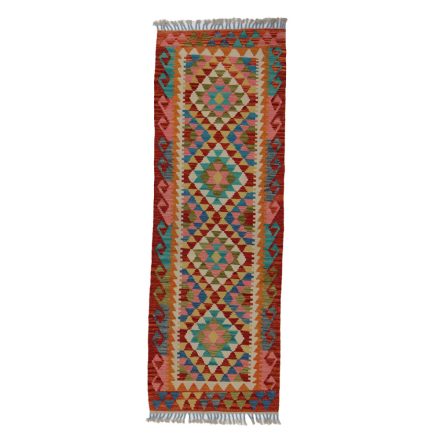 Kilim futószőnyeg Chobi 68x199 kézi szövésű afgán gyapjú kilim