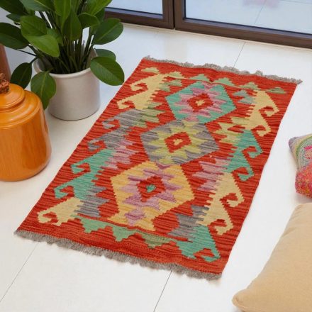 Kilim szőnyeg Chobi 91x56 kézi szövésű afgán gyapjú kilim