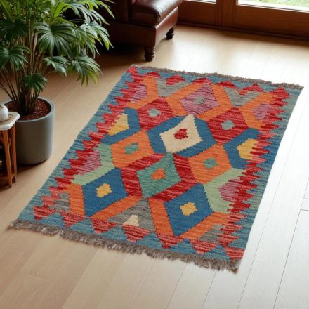 Kilim szőnyeg Chobi 88x63 kézi szövésű afgán gyapjú kilim