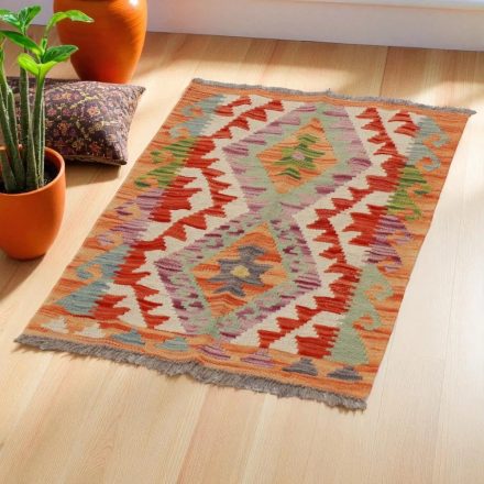 Kilim szőnyeg Chobi 83x61 kézi szövésű afgán gyapjú kilim