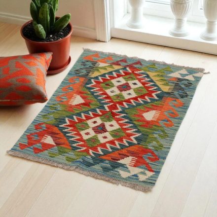 Kilim szőnyeg Chobi 84x61 kézi szövésű afgán gyapjú kilim
