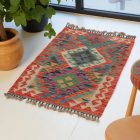 Etnikai Kilim szőnyeg Chobi 94x66 kézi szövésű afgán gyapjú kilim