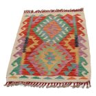 Etnikai Kilim szőnyeg Chobi 96x61 kézi szövésű afgán gyapjú kilim