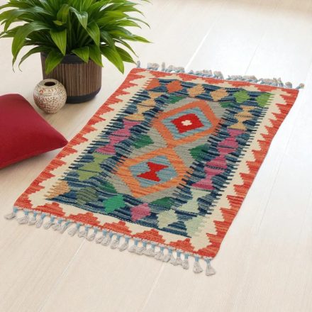 Kilim szőnyeg Chobi 86x58 kézi szövésű afgán gyapjú kilim