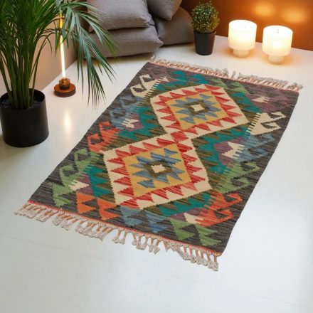 Afgán Kilim szőnyeg Chobi 59x91 kézi szövésű etnikai kilim