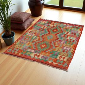   Kilim szőnyeg Chobi 149x105 kézi szövésű afgán gyapjú kilim