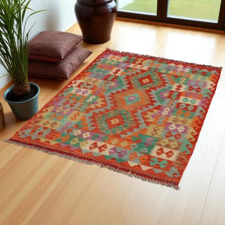 Kilim szőnyeg Chobi 149x105 kézi szövésű afgán gyapjú kilim