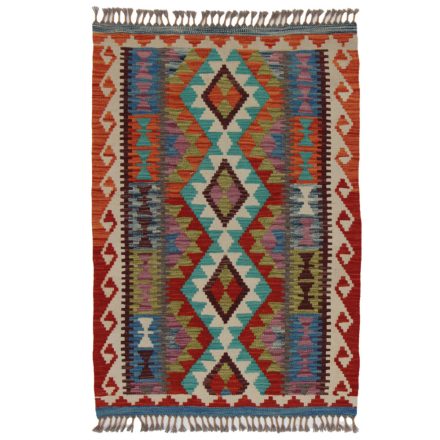 Chobi Kilim szőnyeg 126x88 kézi szövésű afgán gyapjú kilim