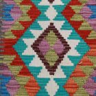 Chobi Kilim szőnyeg 126x88 kézi szövésű afgán gyapjú kilim