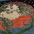 Keleti szőnyeg Afshar naqsha 195x293 kézi csomózású afgán szőnyeg