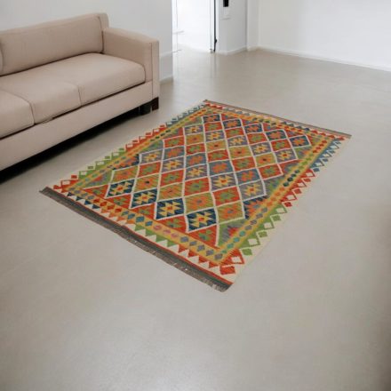 Etnikai Kilim szőnyeg Chobi 144x192 kézi szövésű szőttes szőnyeg