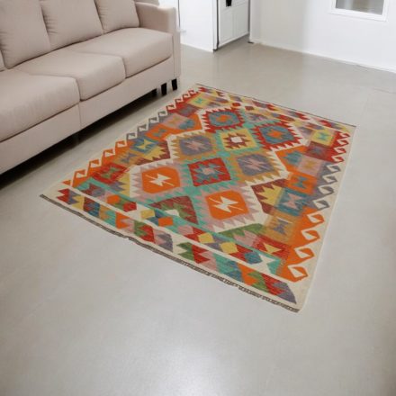 Kézi szövésű szőttes 149x198 Maimana Kilim szőnyeg