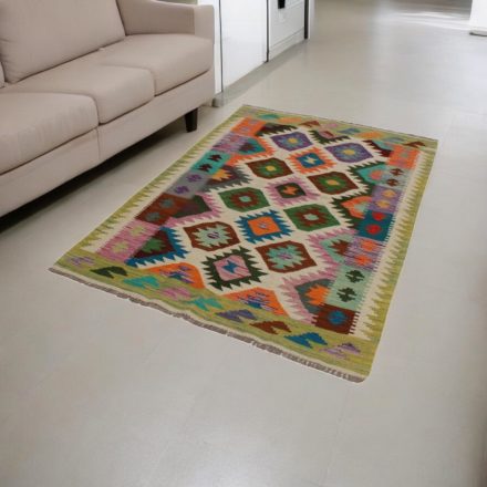 Maimana Kilim szőnyeg 123x177 afgán kézi szövésű Kilim